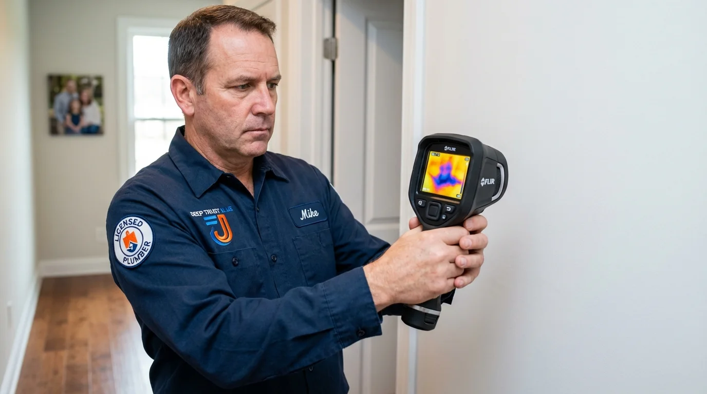 Thermal imaging leak detection by Johns Plumbing LLC in Old Saybrook